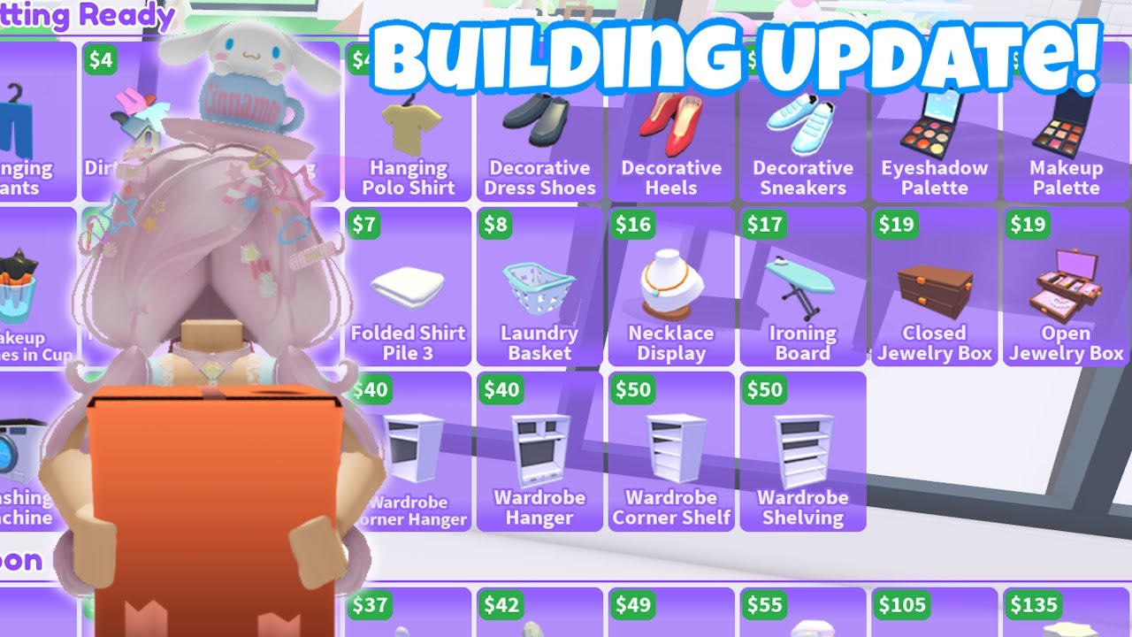 NEW Building Update! Storage System and Furniture Boxes | Roblox Adopt ...