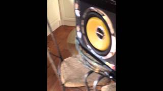 black air vented v12 subwoofer