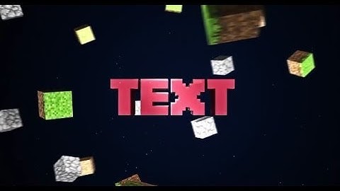 FREE Minecraft Intro Template #35