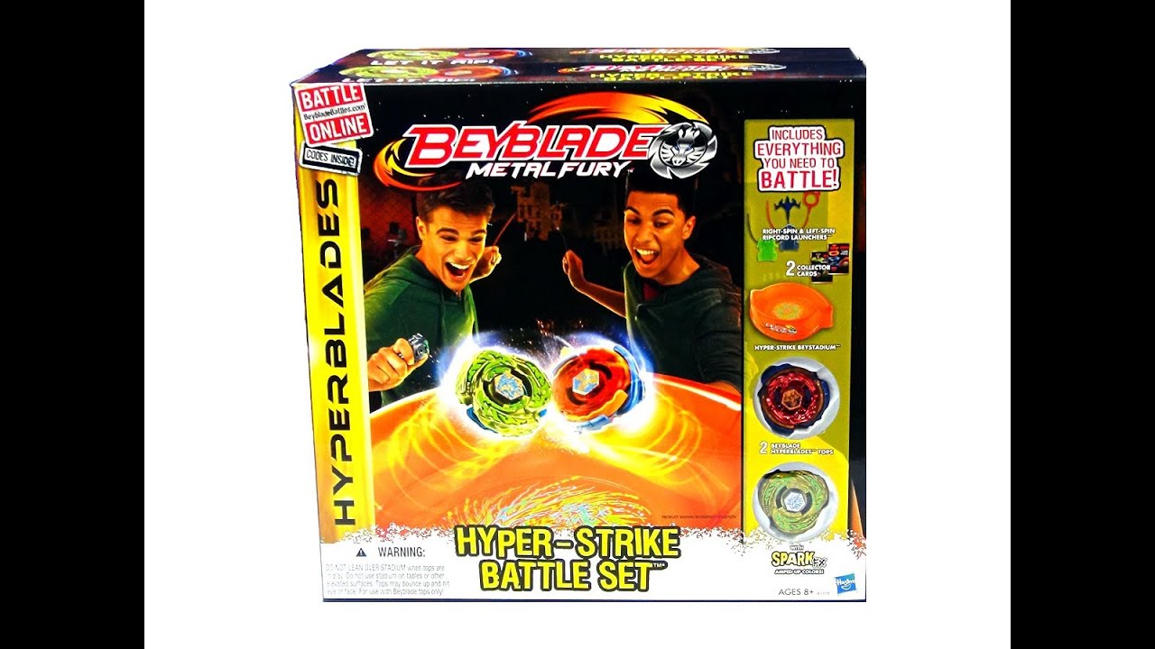 Beyblade Metal Fury Hyperblades Hyper-Strike Battle Set