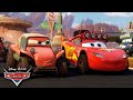 Lightning McQueen &amp; the Other Cars Go on an EPIC Race!🏁 | Pixar Cars on The Road | @disneyjr