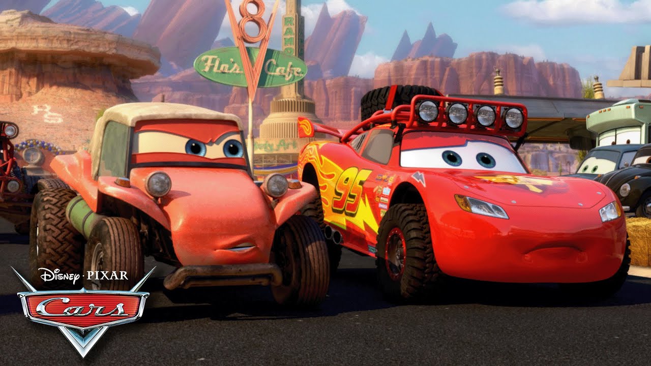 Cars Scene Lightning McQueen & the Other Cars Go on an EPIC Race!๐ | Pixar Cars on ...