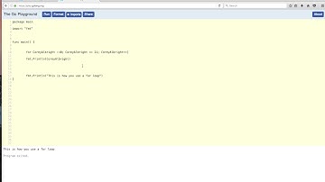 for loops in Go Lang glang tutorial SponCore dot come