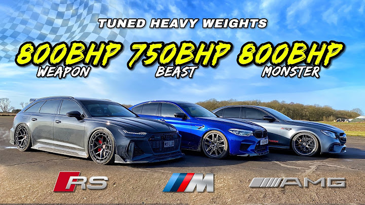 800BHP E63 AMG v 800BHP AUDI RS6 v 750BHP BMW M5: DRAG RACE