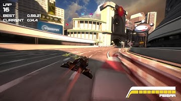 WipEout 2048 Capital Reach C Class Speed Lap 58.21 PS4