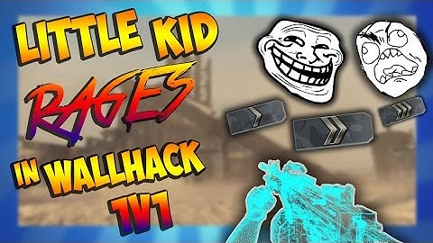 Kid Rages During Wallhack Trolling 1v1 - CS:GO