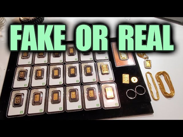 5+ Ways to Spot a FAKE vs REAL Gold Bar (PAMP Edition) 