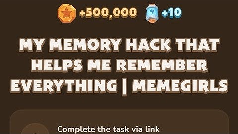Memefi today video code I My Memory Hack That Helps Me Remember Everything | MemeGirls
