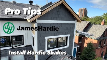 Hardie Shingle Install over Gable Roof
