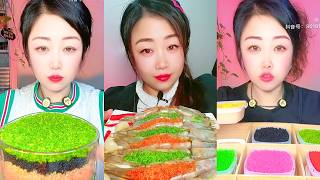 Colorful Seafood Roe Platter With Fresh Shrimp And Toppings
