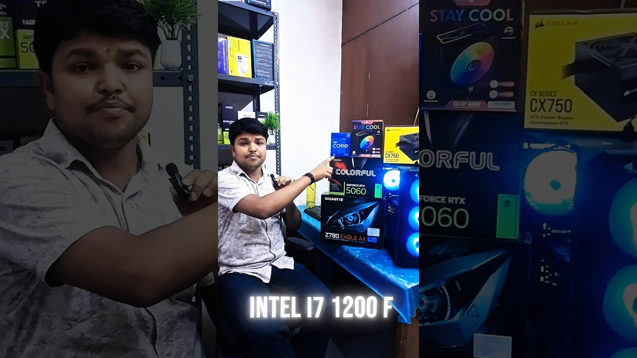 Intel i7 12700F ⚡ | RTX 5060 8GB GDDR7 🔥 Power Packed Gaming & Editing Beast #nehruplace #gamingpc