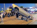 Lowriders Hopping and Cruising Whittier Blvd in LA