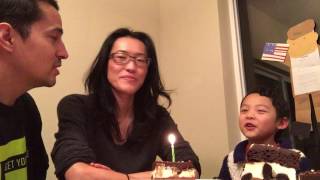 Hiro: celebrating mama's birthday