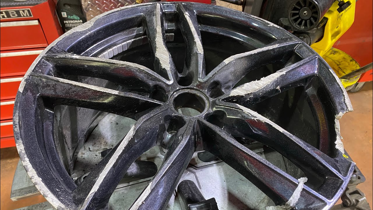 Extremely broken wheel being repaired - YouTube