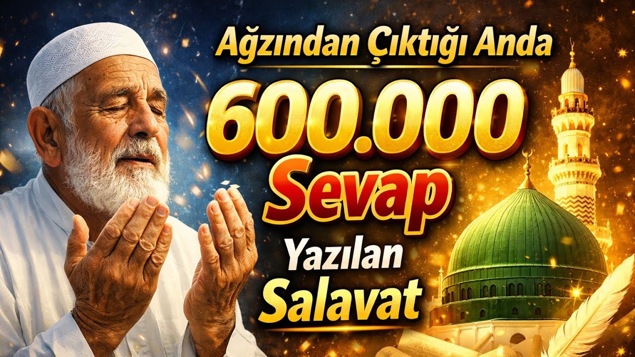 Ağzından Çıktığı Anda 600.000 Sevap  Yazılan  salavat - Faziletli dualar - Volkan aksoy