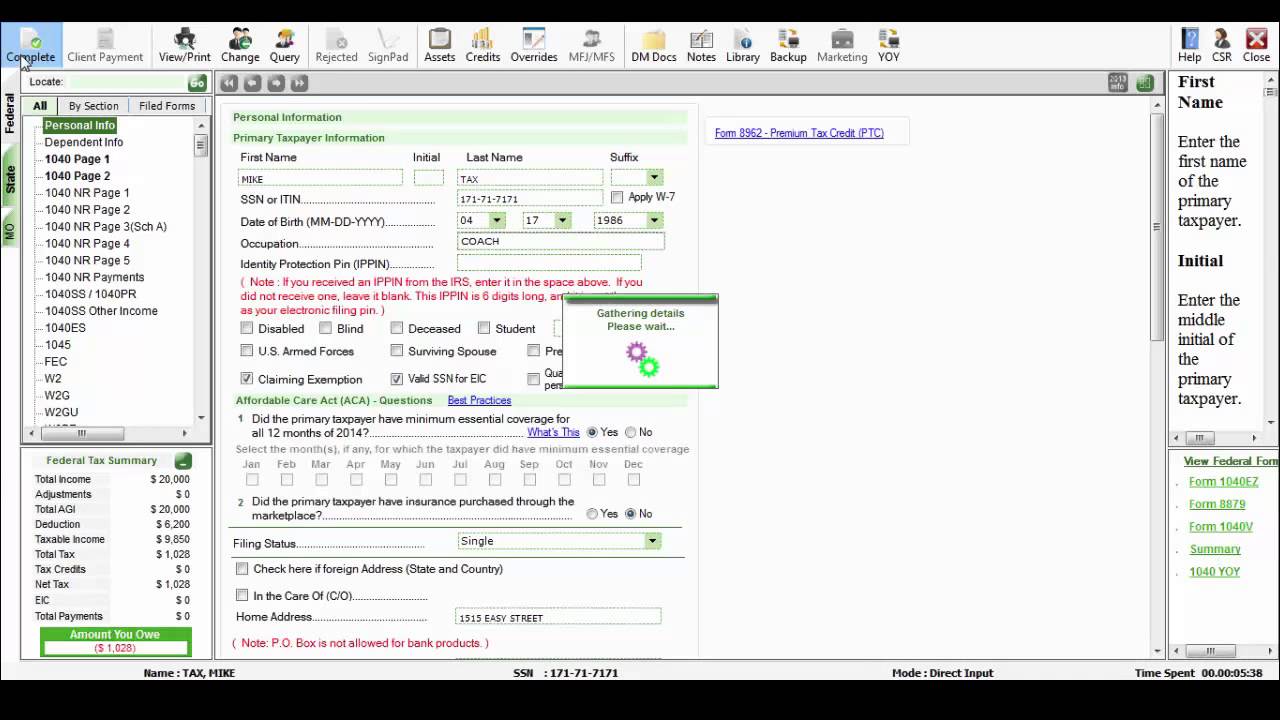 How to Complete a Return - YouTube