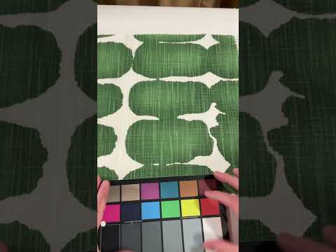 Video of Premier Prints Shibori Dot Pine | Medium Weight Duck Fabric | Home Decor Fabric | 54" Wide