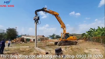 Búa Rung Ép Cọc Nhà Xưởng mùa dịch COVID-19 - Hừng Sáng
