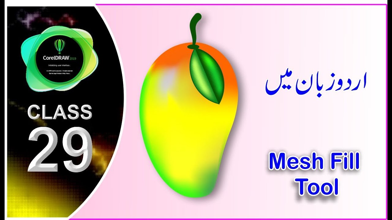 CorelDraw Tutorial in Hindi - Urdu || Mesh Fill Tool || Shahid Naeem ...