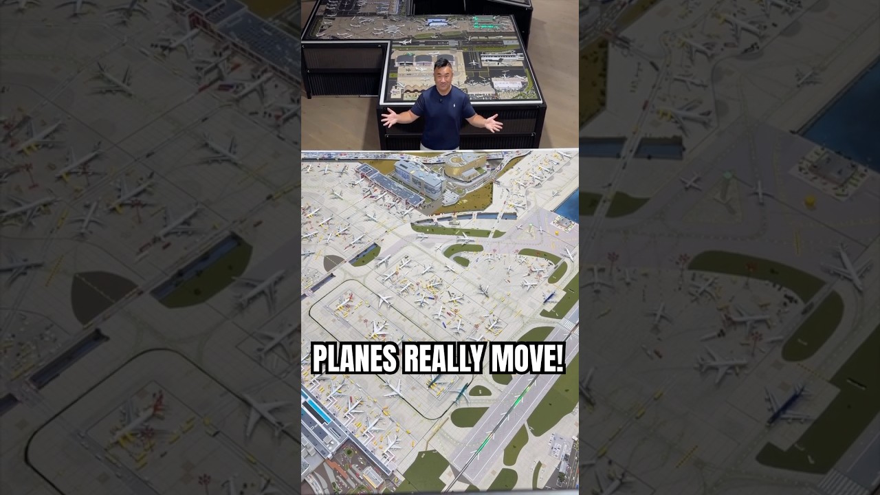 World’s Coolest Airport Model: Planes Really Move!