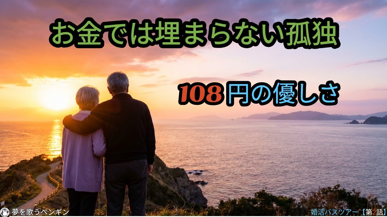 108円より寂しい 500億円【第2話】シニア婚活バスツアー物語