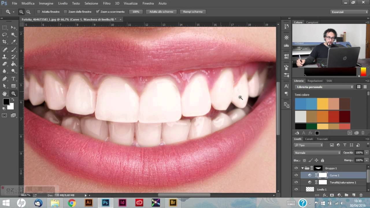 Come rendere bianchi i denti con Photoshop