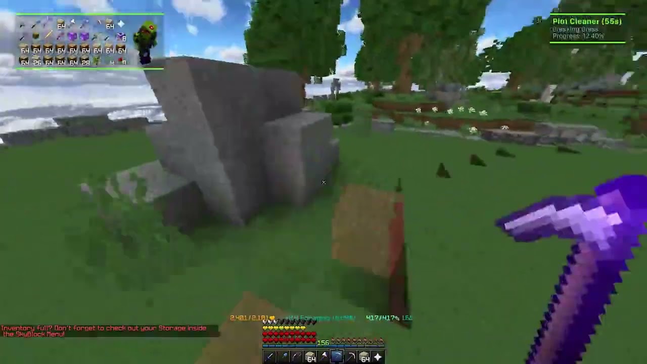 BEST PLOT CLEANER Hypixel Skyblock Macro Mod January 2026
