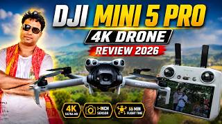 DJI Mini 5 Pro 4k Drone for YouTube Vlogs & Instagram Reels ! Unboxing & Review 2026