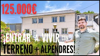¡CASA con TERRENO lista para entrar a vivir por 125.000 € en CORISTANCO(A Coruña-Galicia )! 🏡🌿