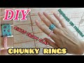кольца из полимерной глины | DIY chunky rings | Chunky Rings
