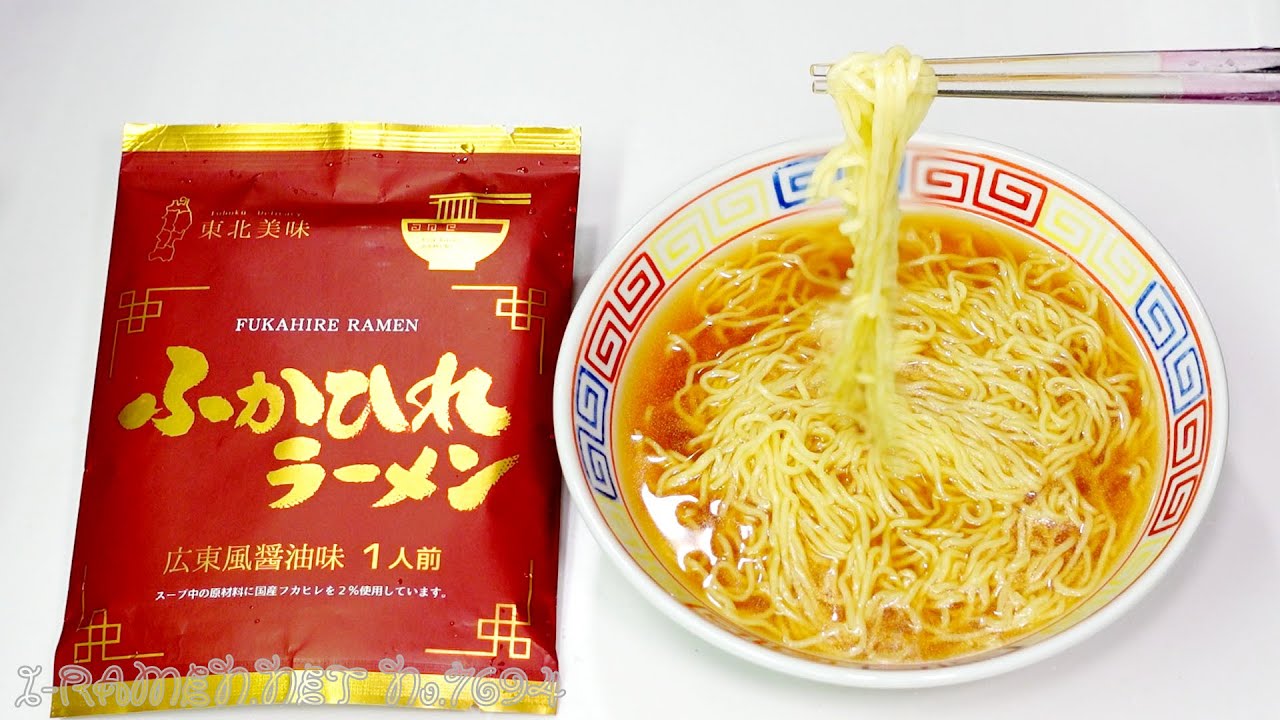 No.7694 Chotoya Shark Fin Ramen Cantonese Soy Sauce Flavor - YouTube