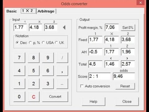 Не много о ODDS WIZARD, калькулятор коэффициентов.