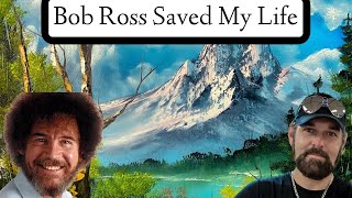 Bob Ross Saved Me | Magnificent Mountain Landscape | Paintings By Justin