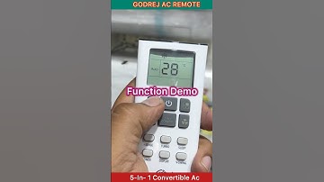 Godrej Ac Remote Control Function demo | Godrej Ac remote demo | Godrej 5 in 1 Split Ac Remote demo