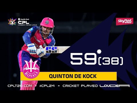 Highlights of Quinton de Kock's Classy 59* | CPL 2024