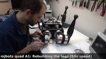 Rebuilding the legs on the new mjbots quad A1