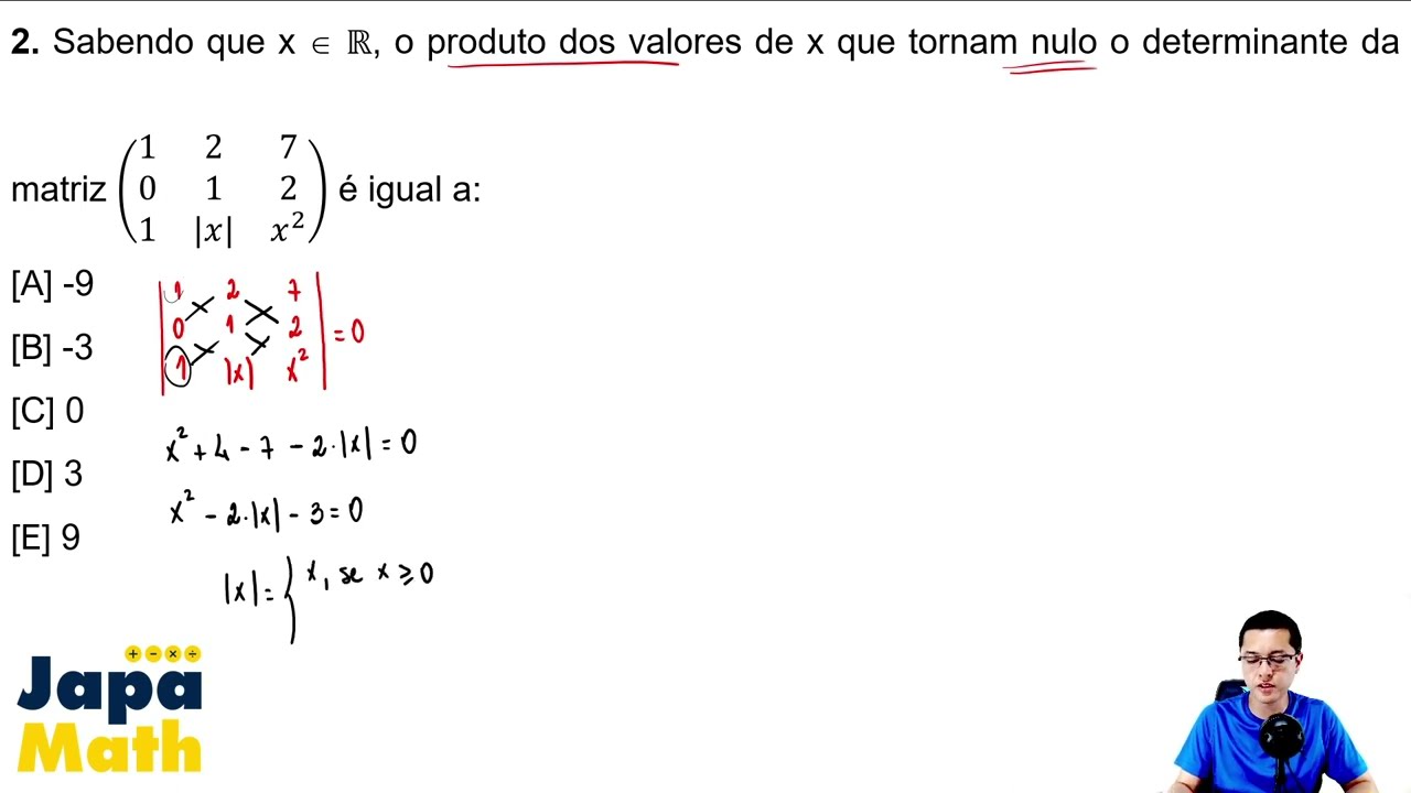 Prova Resolvida EsPCEx(2023 - 2024) - Matemática - Questão 02