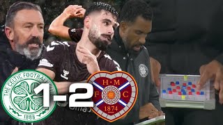 JAMBOS RUIN NANCYS FIRST GAME! RED, WHITEBOARD & BLUE! CELTIC 1-2 HEARTS | REVIEW | PREMIERSHIP