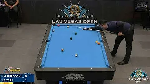 10-BALL  M. SNIEGOCKI vs A. YAPP  2022 Alfa Las Ve...