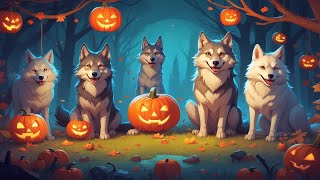 Howling Wolves on Halloween Night | Fun Halloween Song for Kids 🎃🐺 | Kiddie Rhythms