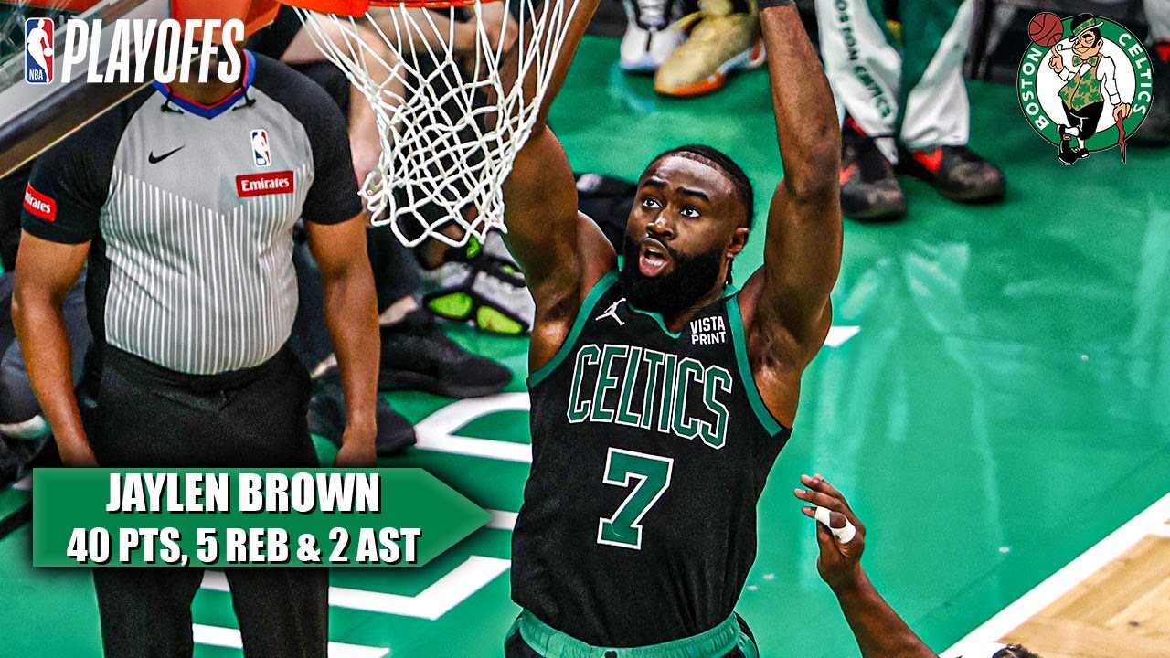 Jaylen Brown's 40 points leads Celtics to Game 2 win, 2-0 series ...