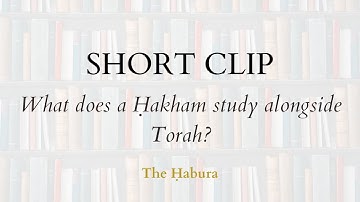 [CLIP] What does a Ḥakham study alongside Torah? - Rabbi Joseph Dweck on Mesilat Yesharim