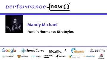 Font Performance Strategies | Mandy Michael | performance.now() 2024