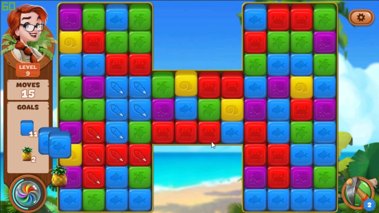 Lost Island Blast Adventure level 9