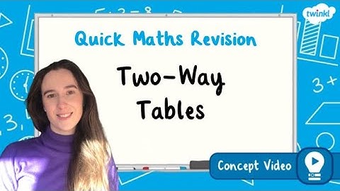 How Do You Read and Interpret Two-Way Tables? | KS2 Maths Concept for Kids