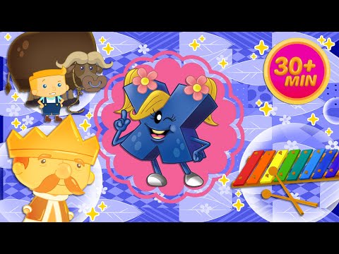 Let’s Find X-Monster | 30 minutes Loop #abcmonsters #toddlerlearning #alphabetsongs
