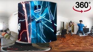 Beat Saber 3D 360 VR - EXPERT - One Saber Mode - PERFECT Combo screenshot 1