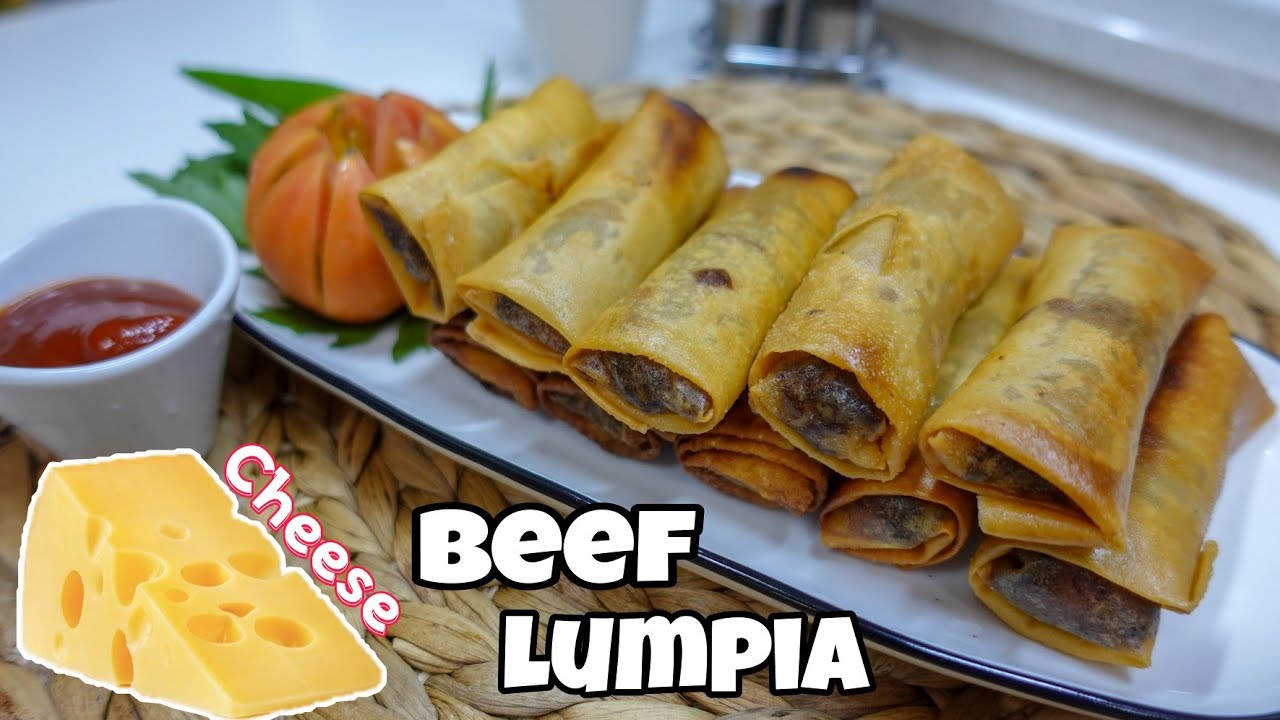 Cheesy Beef Lumpia | Ang Crispy nya tumatagal | Try mo to mas masarap kesa sa Lumpiang shanghai