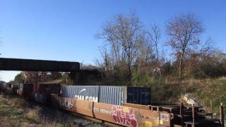 CSX Intermodal Train in Shenandoah Junction, WV - 11/12/16