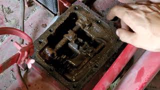 International Farmall Cub transmission flush and oil change.